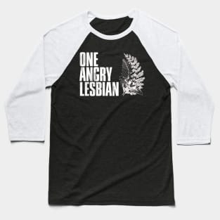 One Angry Lesbian | The Last of Us Part II Meme Baseball T-Shirt